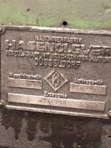Horizontale Schmiedemaschine Hasenclever WSHK 250 - 250 ton (ID:76066) - Dabrox.com
