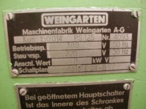 Spindelpresse Weingarten PS 125 - 110 ton (ID:75777) - Dabrox.com