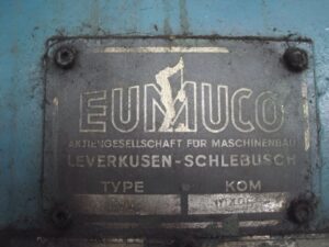 SchmiedeWalzen Eumuco RW3 (ID:S88719) - Dabrox.com