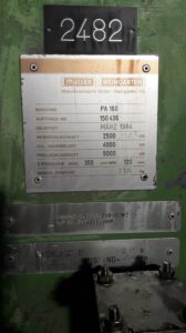 Spindelpresse Weingarten PA 160 - 250 ton (ID:S85930) - Dabrox.com