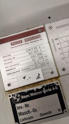 Abwickler-Richtmaschine Muller Weingarten UWR 60 (Foto 7)