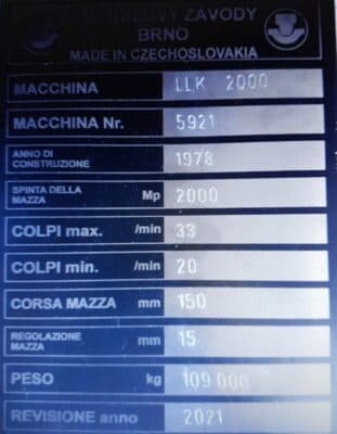 Kniehebelpresse Smeral LLK 2000 - 2000 ton (Foto 4)