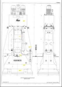 Hydraulisch Hammer stempeln Lasco KGK 1600 - 16000 kgm (ID:S89763) - Dabrox.com