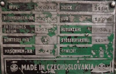 Abgratpresse Smeral LKO 315 - 315 ton (Foto 5)