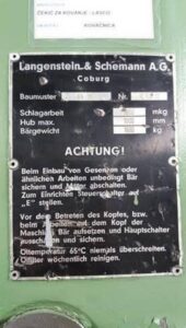 Hydraulisch Hammer stempeln Lasco KH 160 - 1600 kgm (ID:75672) - Dabrox.com