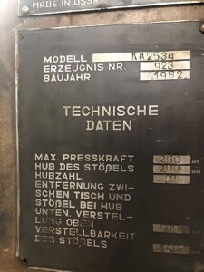 Abgratpresse TMP Voronezh KA2534 - 250 ton (ID:76059) - Dabrox.com